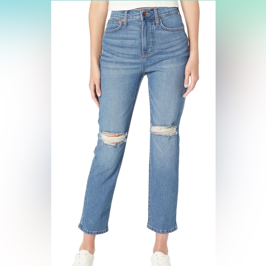 Madewell The Perfect Vintagecrop Jean In Gooding Wash Size 26